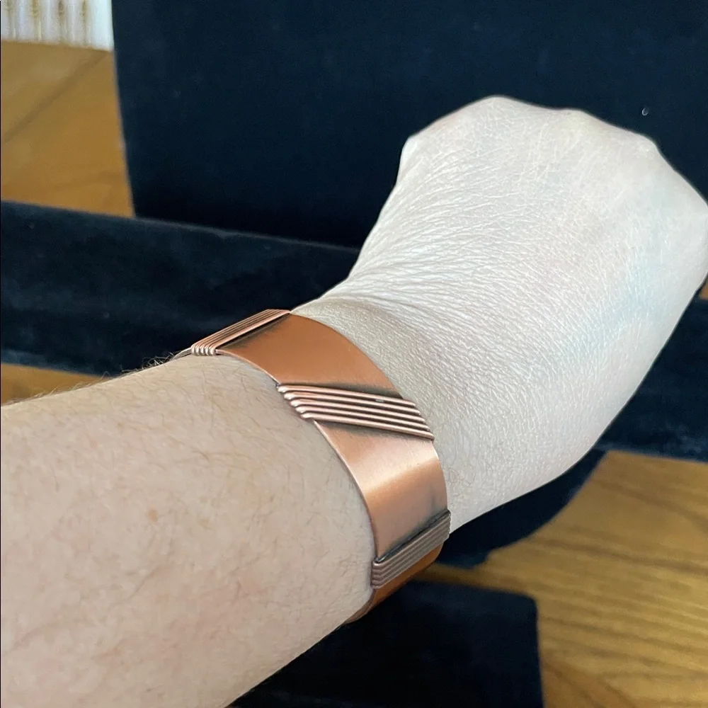 Sophisticated Copper and Black Bracelet